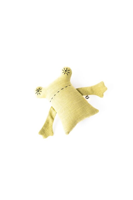 Zvieratko textilné s hrkálkou – žabka