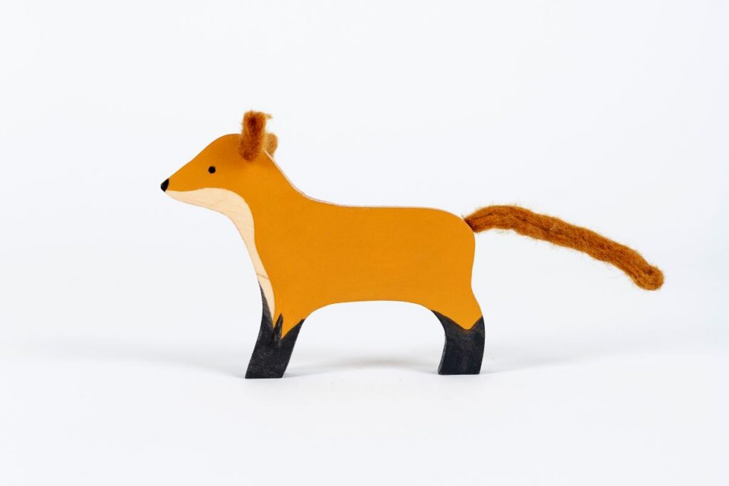 Zvieratko drevené – líška