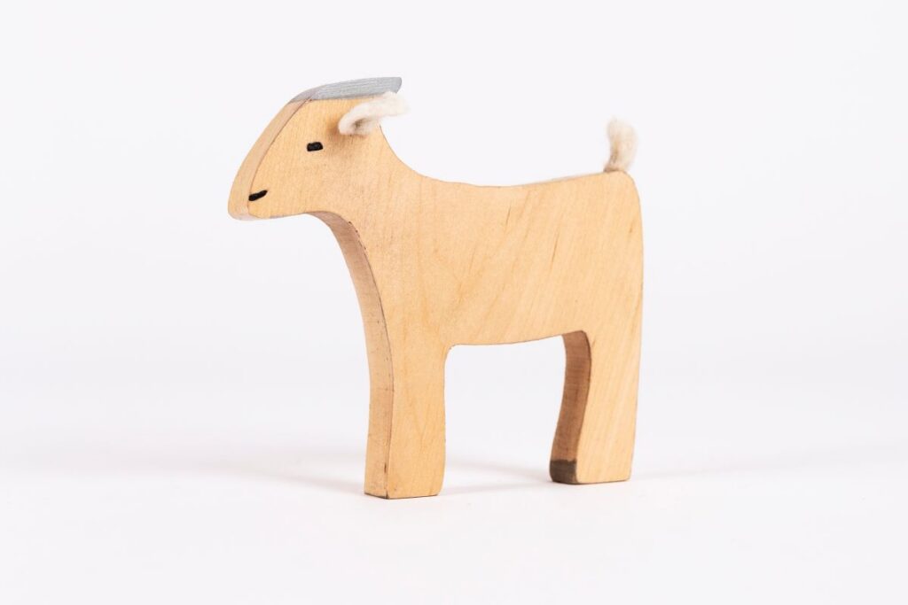 Zvieratko drevené – koza
