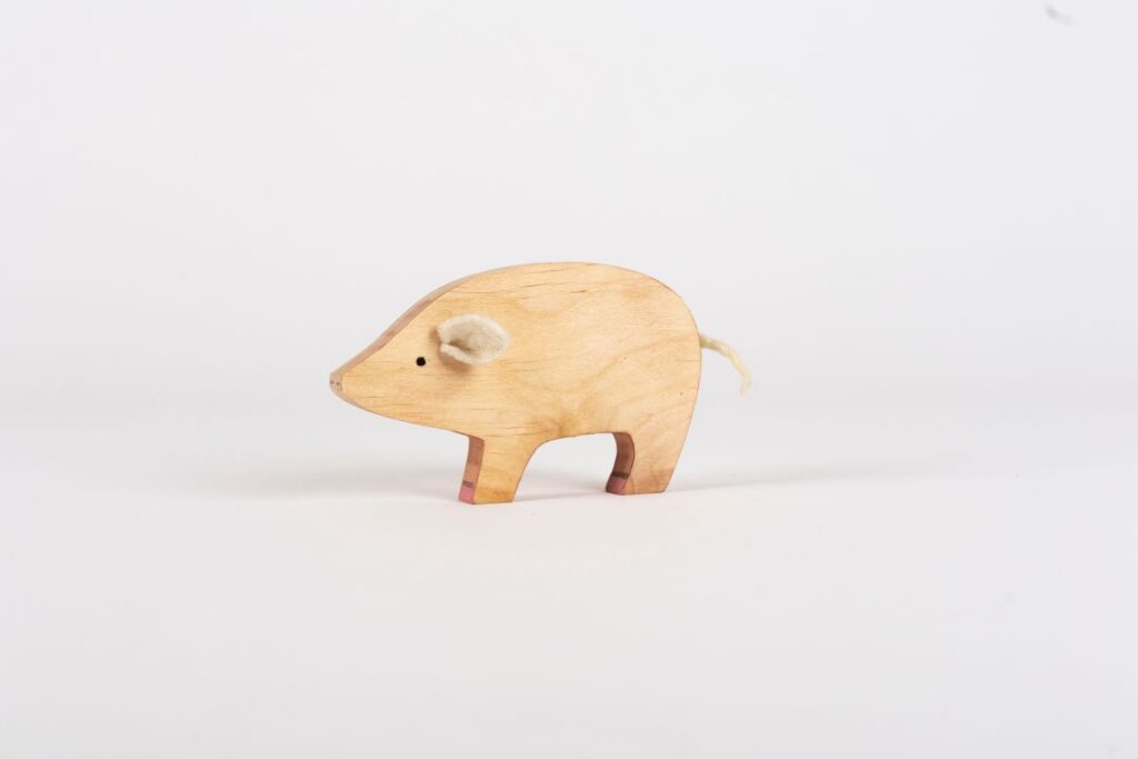 Zvieratko drevené – prasa