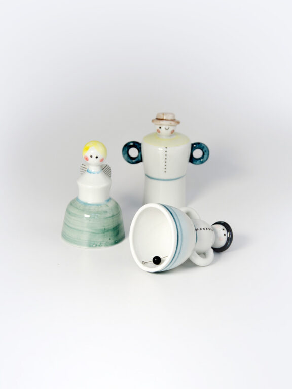 Porcelánový zvonček figúrka