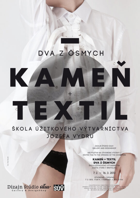 Zobraziť fotografiu Vizuál výstavy „Dva z ôsmich – Kameň & Textil“